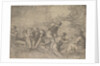 The miraculous draught of the fishes, Christ at the right accompanied by apostles in…, ca.1548-52 by Andrea Schiavone