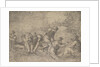 The miraculous draught of the fishes, Christ at the right accompanied by apostles in…, ca.1548-52 by Andrea Schiavone