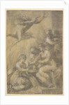 The mystic marriage of Saint Catherine, ca. 1550 by Andrea Schiavone