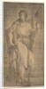 A saint, possibly Matthew, holding a staff and a book, ca. 1540-50 by Andrea Schiavone