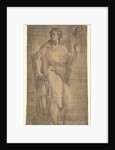 A saint, possibly Matthew, holding a staff and a book, ca. 1540-50 by Andrea Schiavone