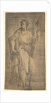 A saint, possibly Matthew, holding a staff and a book, ca. 1540-50 by Andrea Schiavone
