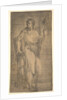 A saint, possibly Matthew, holding a staff and a book, ca. 1540-50 by Andrea Schiavone