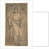 A saint, possibly Matthew, holding a staff and a book, ca. 1540-50 by Andrea Schiavone