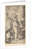 Judith her sword raised in her right hand, placing the head of Holofernes in the sa…, ca. 1542-45 by Andrea Schiavone