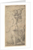 Cupid viewed from behind with an arrow in his raised right hand, ca. 1543-45 by Andrea Schiavone