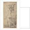Cupid viewed from behind with an arrow in his raised right hand, ca. 1543-45 by Andrea Schiavone