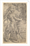 Mutius Scaevola placing his hand in the flame by Andrea Schiavone