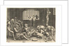 The Prison; a group of men in a dungeon bound in chains and shackles; to the right a figur… by Unknown