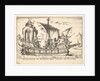 Plate 10: Agamemnon and Menelaus seated in a boat accompanied by other figures including V…, 1664 by Unknown
