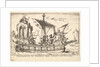 Plate 10: Agamemnon and Menelaus seated in a boat accompanied by other figures including V…, 1664 by Unknown