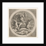 Neptune rising from the sea and bearing a staff, accompanied by two horse-headed …, ca. 1550-1600 by Unknown