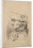 Head of a man in profile wearing a tricorne, 18th century by Unknown