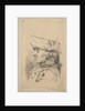 Head of a man in profile wearing a tricorne, 18th century by Unknown
