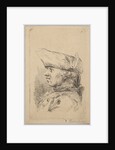 Head of a man in profile wearing a tricorne, 18th century by Unknown