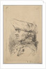 Head of a man in profile wearing a tricorne, 18th century by Unknown