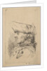 Head of a man in profile wearing a tricorne, 18th century by Unknown