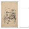 Head of a man in profile wearing a tricorne, 18th century by Unknown