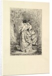 Two Young Ladies in a Garden, 1873-74 by Unknown