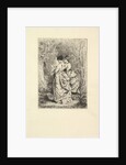 Two Young Ladies in a Garden, 1873-74 by Unknown