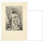 Two Young Ladies in a Garden, 1873-74 by Unknown
