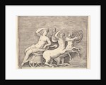Reclining Female Figure on a Chariot drawn by Two Centaurs, published ca. 1599-1622 by Unknown
