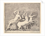 Reclining Female Figure on a Chariot drawn by Two Centaurs, published ca. 1599-1622 by Unknown