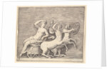 Reclining Female Figure on a Chariot drawn by Two Centaurs, published ca. 1599-1622 by Unknown