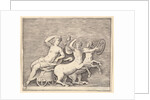 Reclining Female Figure on a Chariot drawn by Two Centaurs, published ca. 1599-1622 by Unknown
