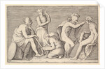 Scene of Sacrifice with Warrior Killing Ram and Four Other Figures, published ca. 1599-1622 by Unknown