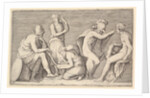 Scene of Sacrifice with Warrior Killing Ram and Four Other Figures, published ca. 1599-1622 by Unknown