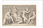 Scene of Sacrifice with Warrior Killing Ram and Four Other Figures, published ca. 1599-1622 by Unknown
