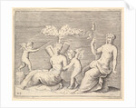 Two Women and Two Cupids, published ca. 1599-1622 by Unknown