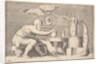 A Faun or Satyr Preparing a Pig for Sacrifice, published ca. 1599-1622 by Unknown