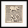 A Belted Pig and Two Cupids with a Butterfly, published ca. 1599-1622 by Unknown