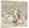 Three Cupids and Two Dolphins, published ca. 1599-1622 by Unknown