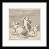 Three Cupids and Two Dolphins, published ca. 1599-1622 by Unknown