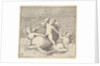 Three Cupids and Two Dolphins, published ca. 1599-1622 by Unknown