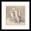 Woman with Shield Seated on Seamonster, published ca. 1599-1622 by Unknown