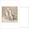 Woman with Shield Seated on Seamonster, published ca. 1599-1622 by Unknown