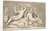 Man Playing Two Flutes and Woman on Lionskin, published ca. 1599-1622 by Unknown