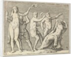 Two Figures, a Faun, and a Satyr approach a Recliniing Woman, published ca. 1599-1622 by Unknown