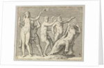 Two Figures, a Faun, and a Satyr approach a Recliniing Woman, published ca. 1599-1622 by Unknown