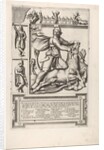 Relief with Mithras kneeling upon a bull and driving a sword into its shoulder, at left tw…, 1564 by Unknown