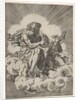 St. Matthew, seated on a cloud with legs crossed and dipping a quill into an inkwell…, after 1518 by Unknown