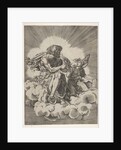 St. Matthew, seated on a cloud with legs crossed and dipping a quill into an inkwell…, after 1518 by Unknown
