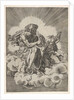 St. Matthew, seated on a cloud with legs crossed and dipping a quill into an inkwell…, after 1518 by Unknown