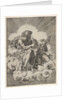 St. Matthew, seated on a cloud with legs crossed and dipping a quill into an inkwell…, after 1518 by Unknown