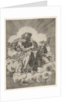 St. Matthew, seated on a cloud with legs crossed and dipping a quill into an inkwell…, after 1518 by Unknown