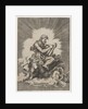 St. John, seated and holding a writing instrument to a tablet, an eagle with outstre…, after 1518 by Unknown